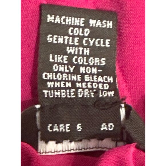 Alfani Petites PS Fuchsia Pink Mock Turtleneck Stretch Short Sleeve Top Citywear - Picture 12 of 12